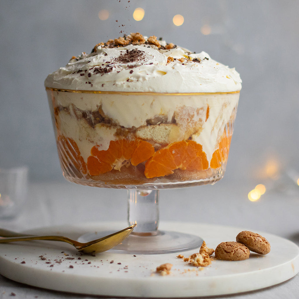 John Dunne's Festive Clementine & Mascarpone Trifle with Amaretti & Vanilla